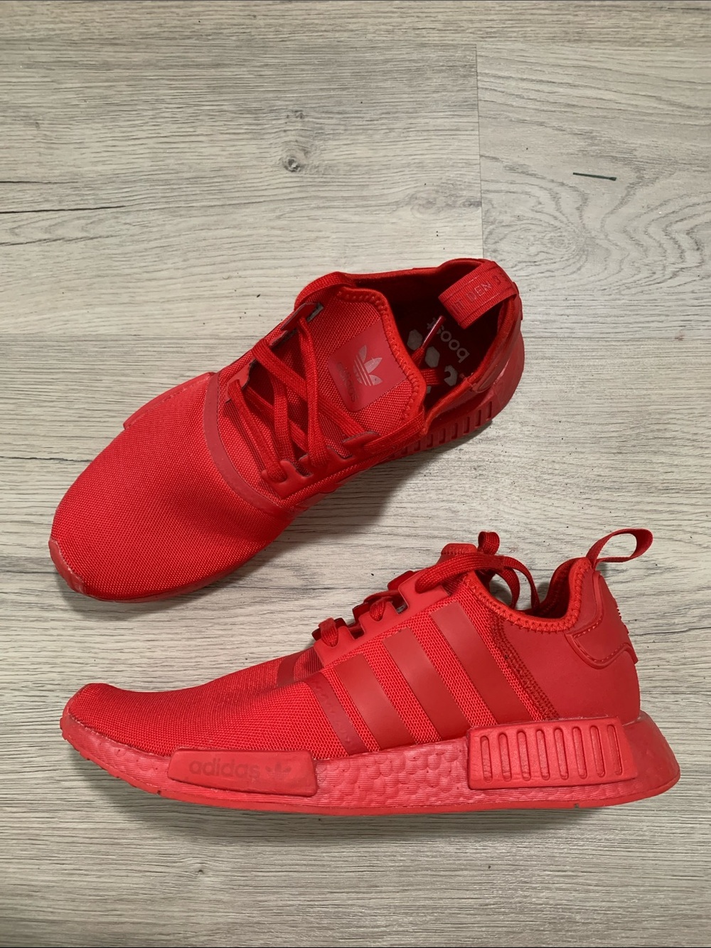adidas Red NMD R1 Casual Sneakers mens size 11